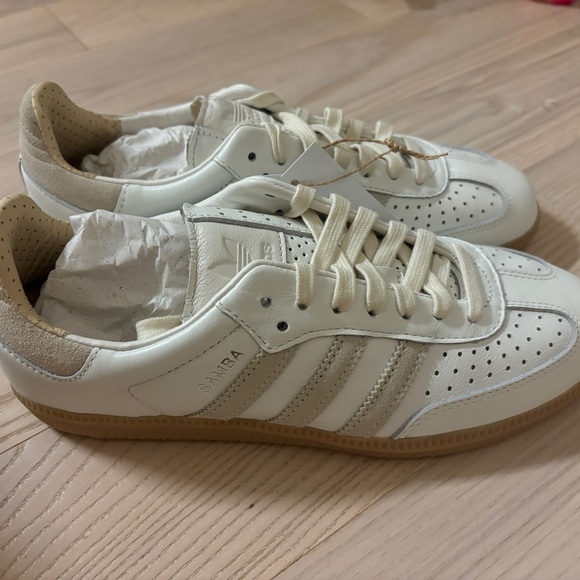 Adidas Originals Samba OG Core White Wonder White Magic Beige - M 6.5/W 7.5 - Picture 3 of 5
